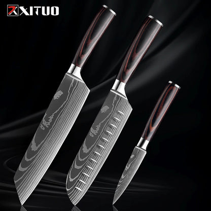 XITUO Küchenmesser-Set – Scharfe Klingen für dein BBQ- und Küchen-Level
