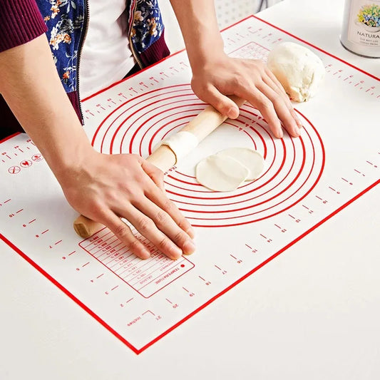 Silikon Backmatte – Perfekte Unterlage für Pizza, Kuchen & Grillabenteuer