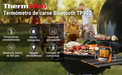 ThermoPro TP902 Bluetooth Fleischthermometer – Kabellos mit App-Steuerung