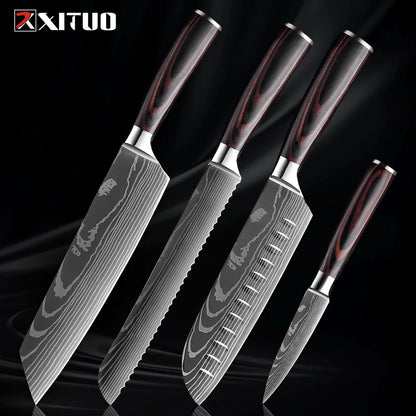 XITUO Küchenmesser-Set – Scharfe Klingen für dein BBQ- und Küchen-Level