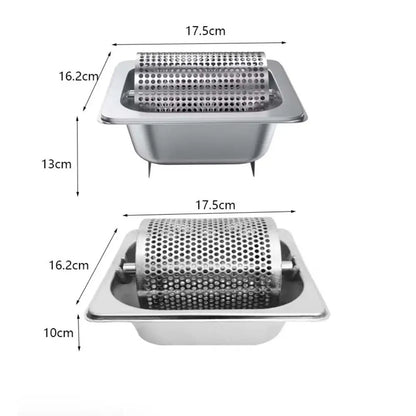 Edelstahl Butterwalze mit Sockel – Perfekter Butterspender für Burger & Grill