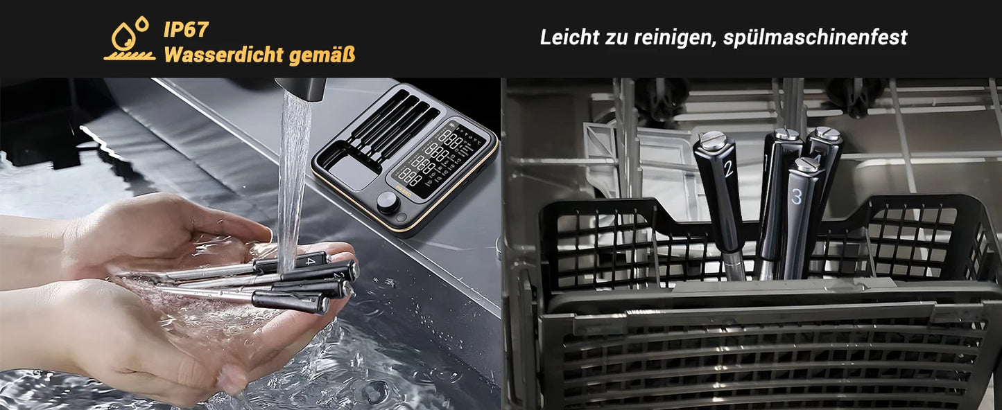 Inkbird Kabelloses Fleischthermometer – Wasserdicht & Digital für Grill, Ofen & Rotisserie