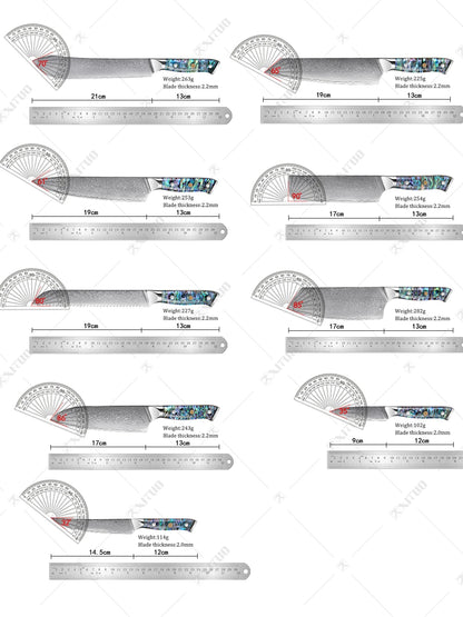 XITUO Damastmesser-Set – 67 Lagen Schärfe, Stil und Präzision