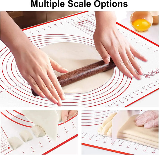 Silikon Backmatte – Perfekte Unterlage für Pizza, Kuchen & Grillabenteuer