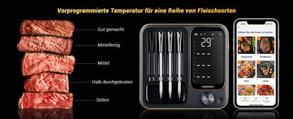 Inkbird Kabelloses Fleischthermometer – Wasserdicht & Digital für Grill, Ofen & Rotisserie