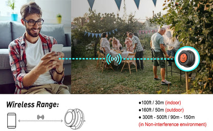 Bluetooth Grillthermometer mit Hochtemperatur-Sensor – Digital für Grill, Ofen & BBQ bis 500 °C