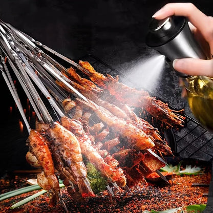 200 ml Edelstahl-Ölsprühflasche – Perfekte Kontrolle für Küche, Grill & Heißluftfritteuse