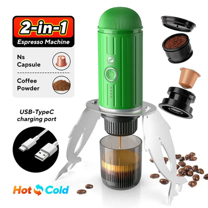 ICAFILAS Tragbare Elektrische Kaffeemaschine – Dein Espresso-Buddy für unterwegs