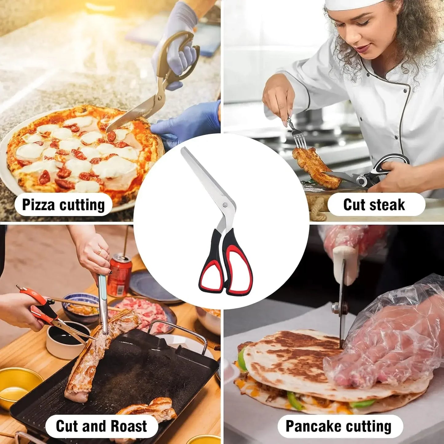 Pizzaschere mit Edelstahlklinge – Dein Präzisionswerkzeug für perfekte Pizzaschnitte