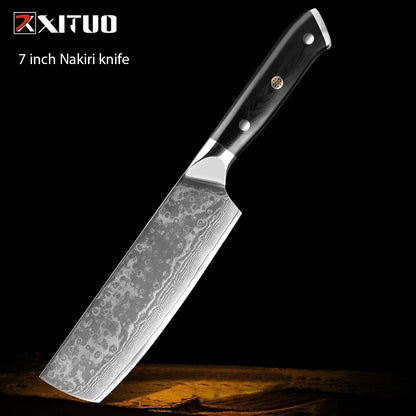XITUO Damastmesser-Set – Japanischer Stahl trifft auf BBQ-Power