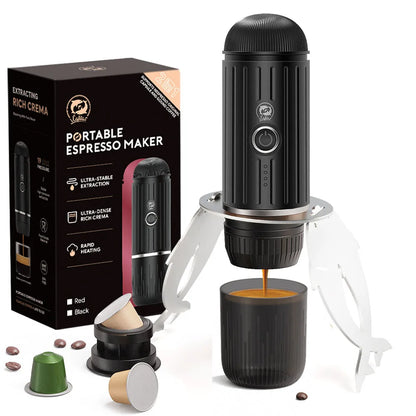 ICAFILAS Tragbare Elektrische Kaffeemaschine – Dein Espresso-Buddy für unterwegs