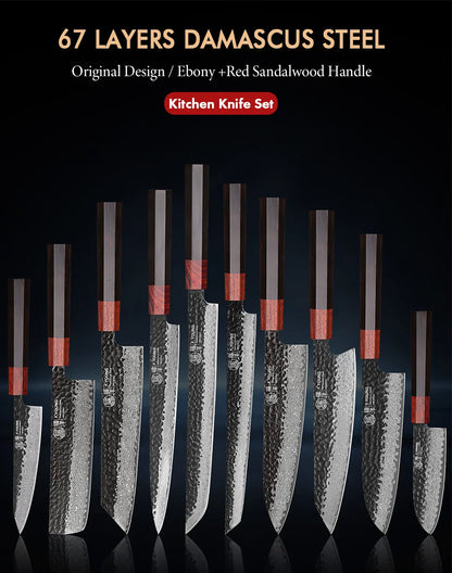 F-Young Japanisches Damast-Kochmesser – Präzision aus Stahl. Design aus Japan.
