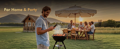 Kabelloses Fleischthermometer mit Bluetooth – Digitale Sonde & App-Steuerung für BBQ, Ofen & Smoker