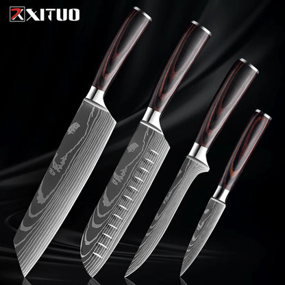XITUO Küchenmesser-Set – Scharfe Klingen für dein BBQ- und Küchen-Level