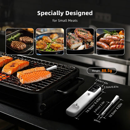Inkbird INT-11B Mini Fleischthermometer – Bluetooth, 1s-Reaktion & LED-Anzeige für Grill & Küche