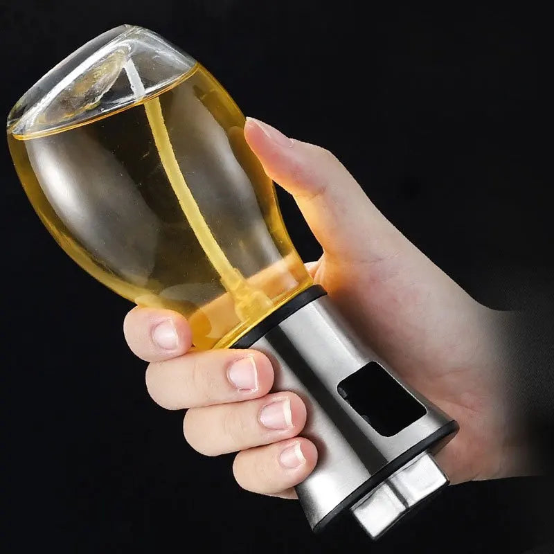 200 ml Edelstahl-Ölsprühflasche – Perfekte Kontrolle für Küche, Grill & Heißluftfritteuse