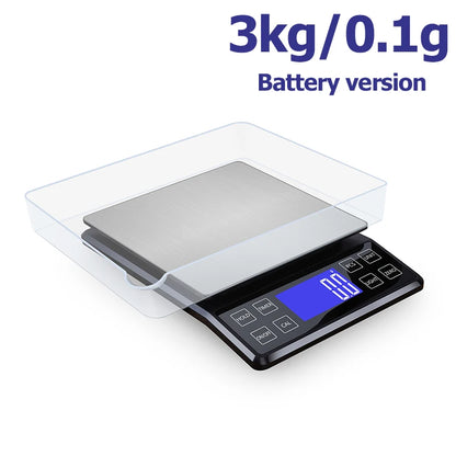 Hochpräzise Küchen‑ & Küchenwaage – 3 kg | 5 kg | 10 kg, 0,1 g Teilung