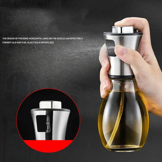 200 ml Edelstahl-Ölsprühflasche – Perfekte Kontrolle für Küche, Grill & Heißluftfritteuse